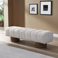 64" Upholstered Bench, No Assembly Required