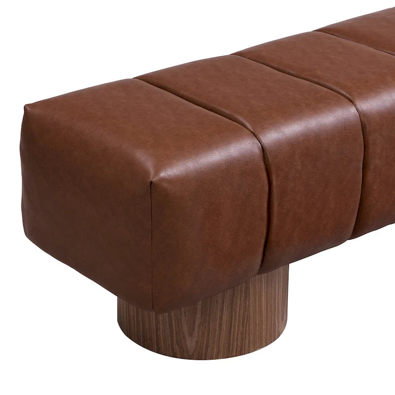 64" Upholstered Bench, No Assembly Required
