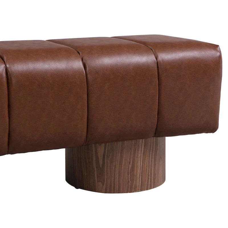 64" Upholstered Bench, No Assembly Required