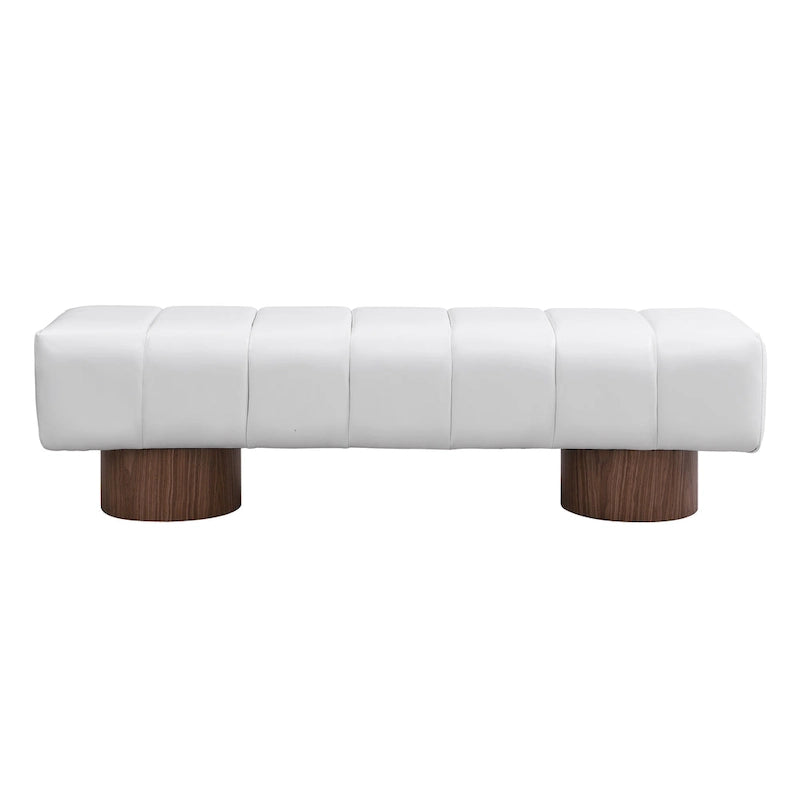 64" Upholstered Bench, No Assembly Required