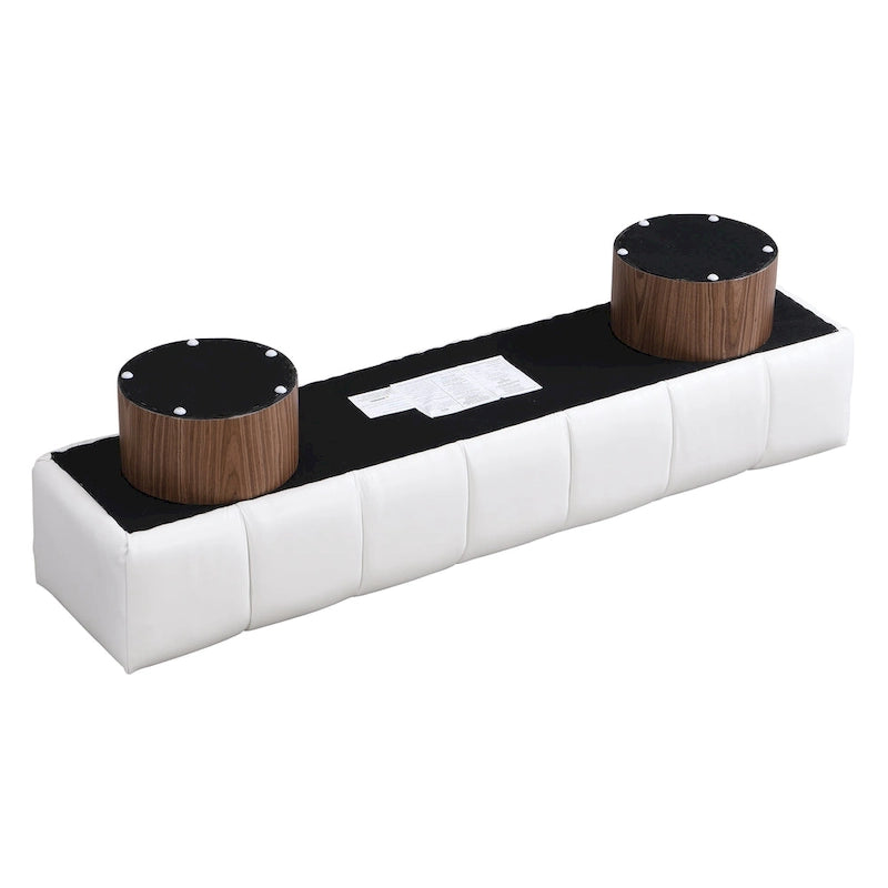 64" Upholstered Bench, No Assembly Required