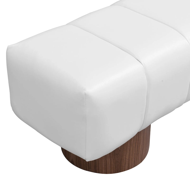 64" Upholstered Bench, No Assembly Required