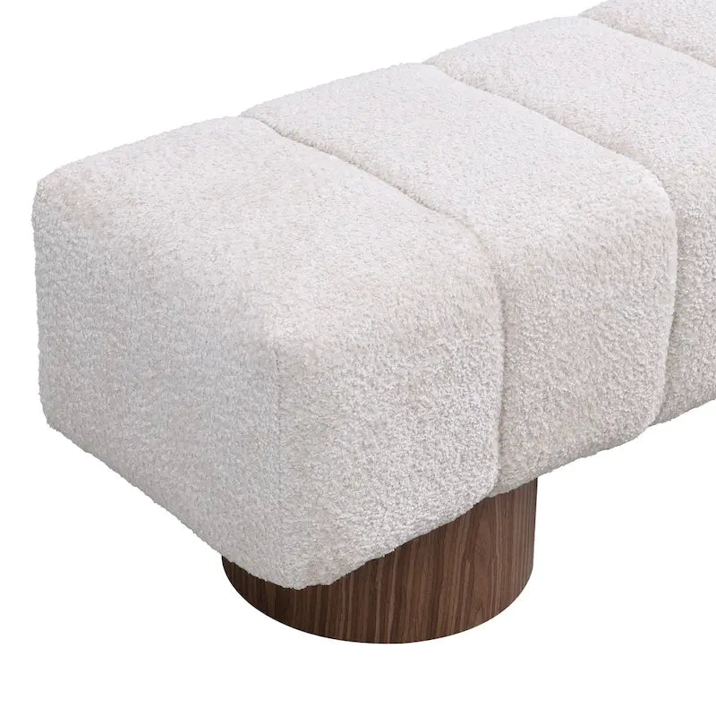 64" Upholstered Bench, No Assembly Required