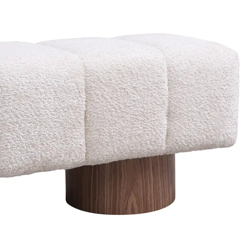 64" Upholstered Bench, No Assembly Required