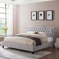 Traditional King Upholstered Bed Frame