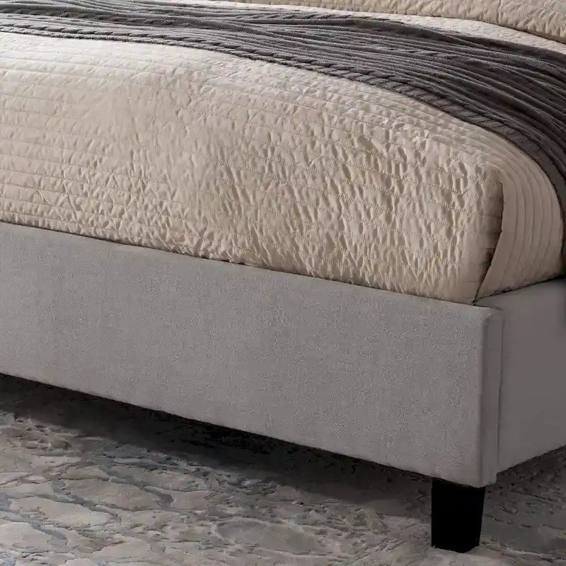 Traditional King Upholstered Bed Frame