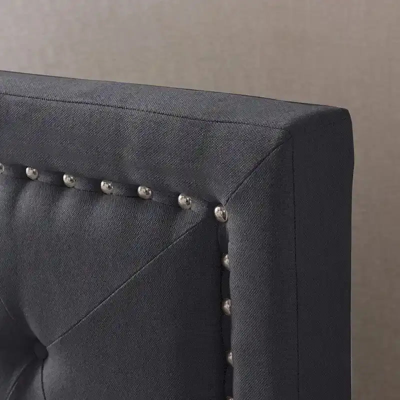 Traditional King Upholstered Bed Frame