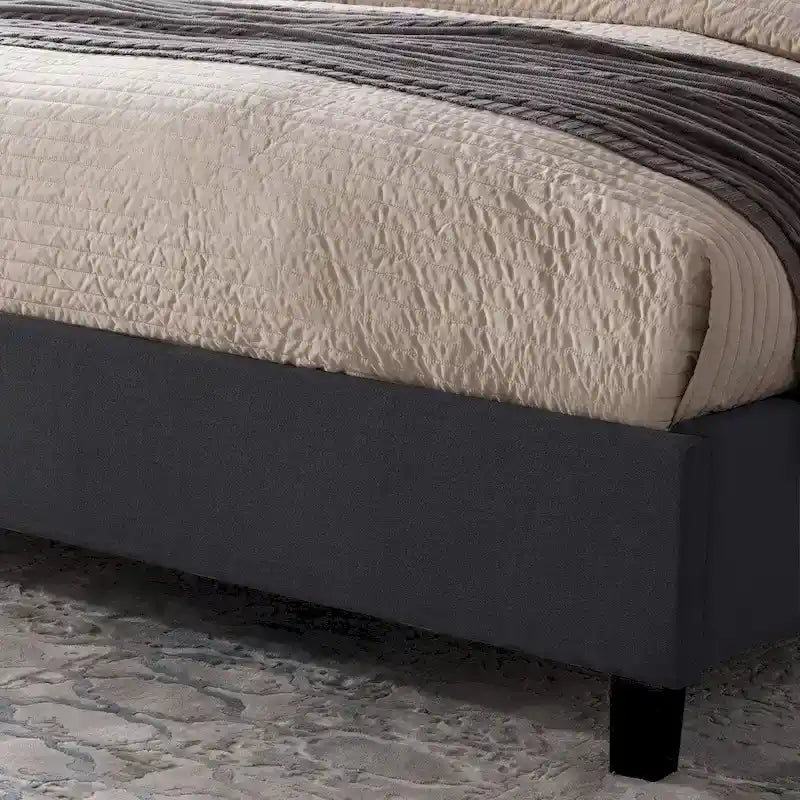 Traditional King Upholstered Bed Frame
