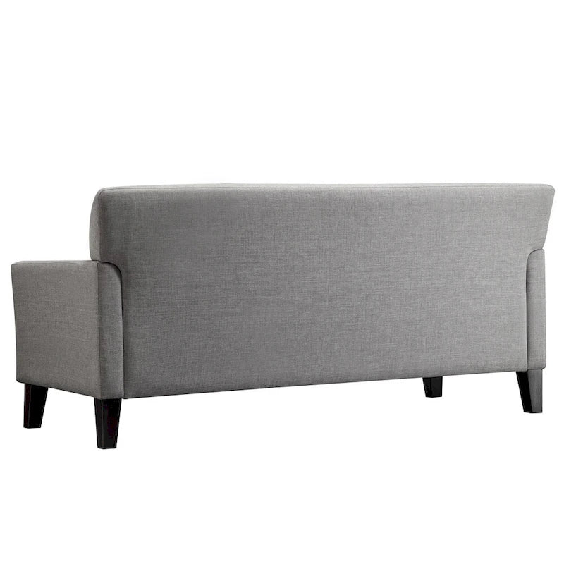 Transitional Sofa with Flared Arms & Removable Cushions