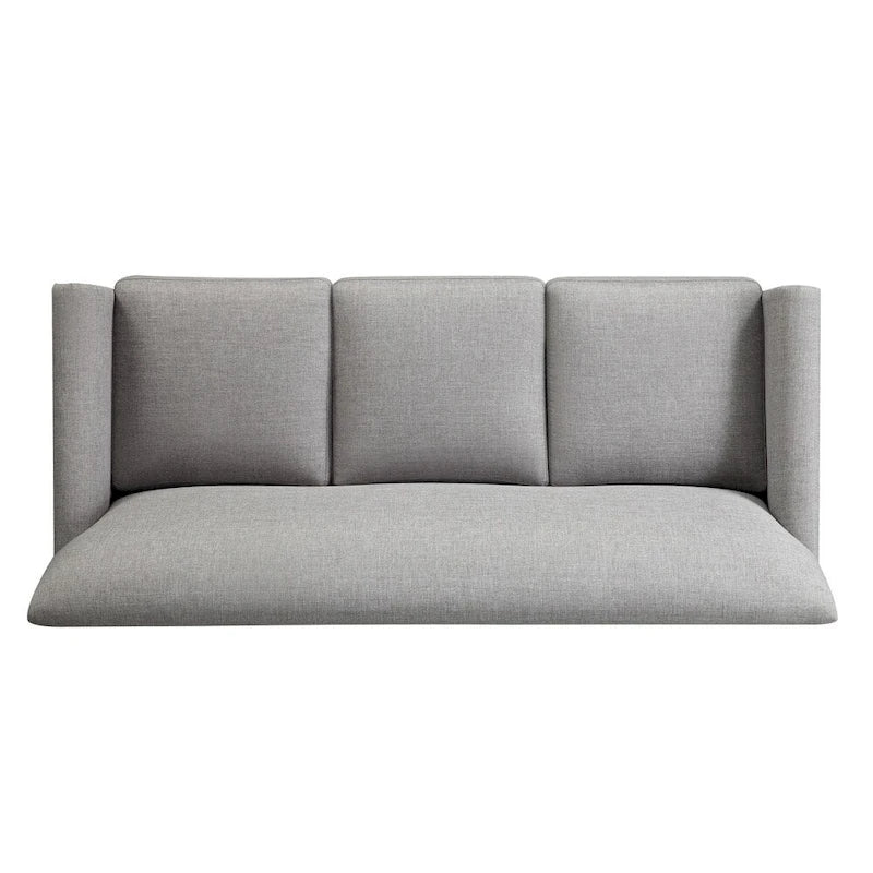 Transitional Sofa with Flared Arms & Removable Cushions