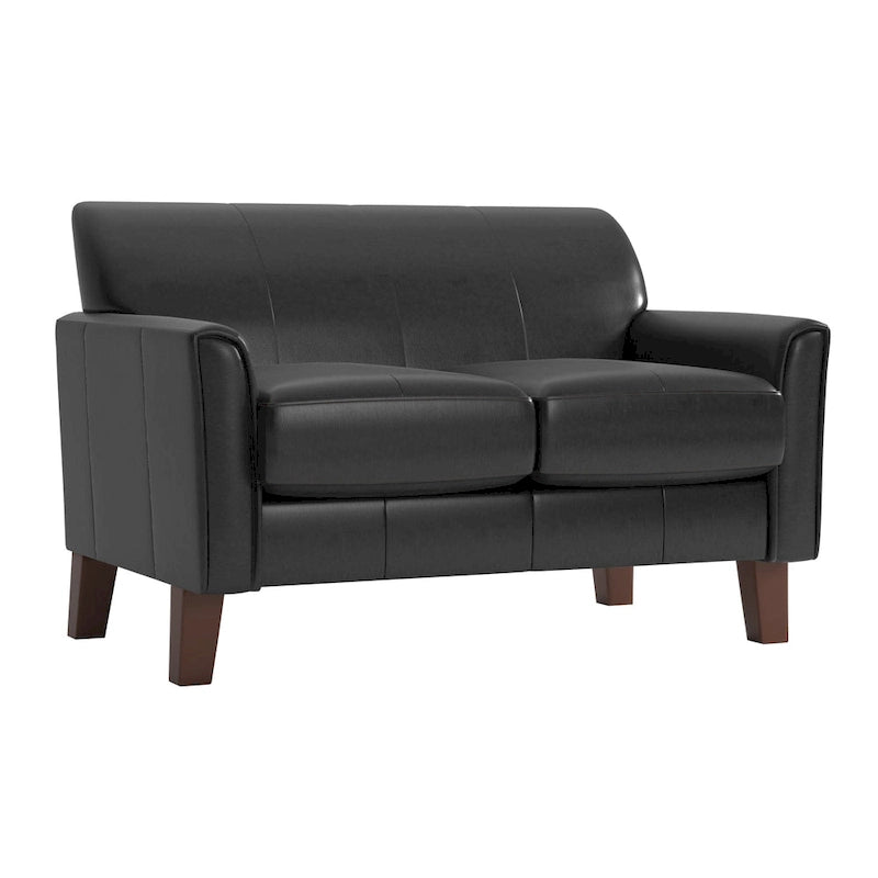 Transitional Sofa with Flared Arms & Removable Cushions