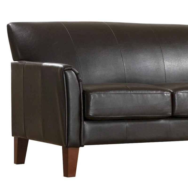 Transitional Sofa with Flared Arms & Removable Cushions