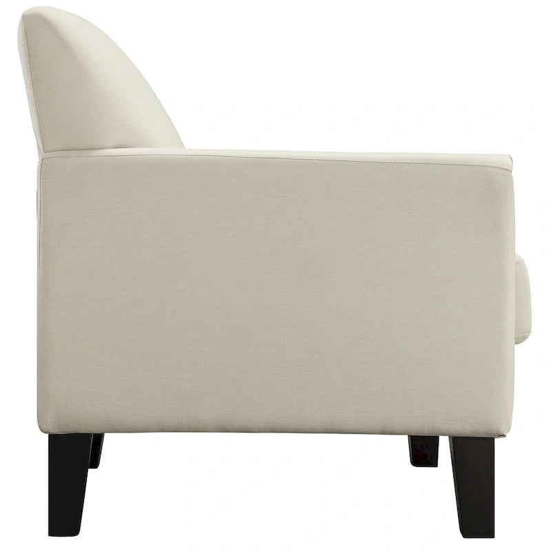 Transitional Sofa with Flared Arms & Removable Cushions