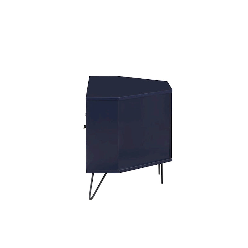 Mid-Century Modern Corner TV Console, Fits up to 42" TVs