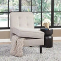 Button Tufted Accent Chair with Hidden Under-Seat Storage