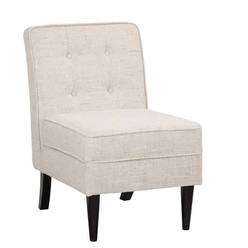 Button Tufted Accent Chair with Hidden Under-Seat Storage