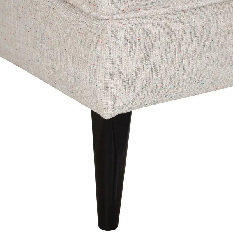 Button Tufted Accent Chair with Hidden Under-Seat Storage