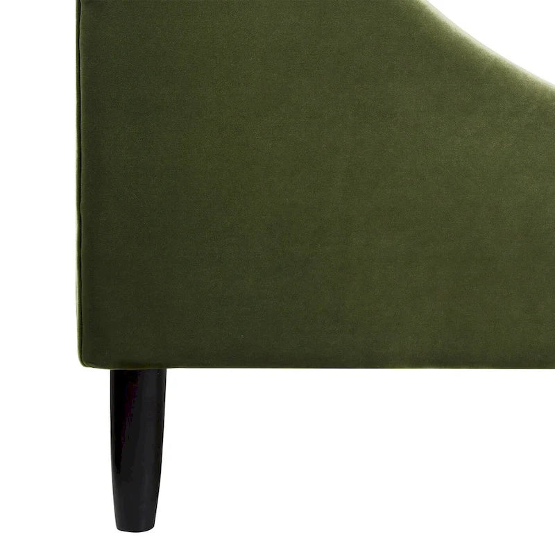 Channel Tufted Wingback Upholstered Platform Bed