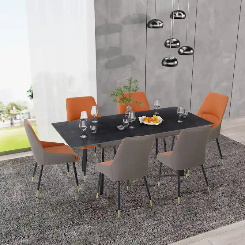 Extendable Sintered Stone Dining Table, Seats 4–6