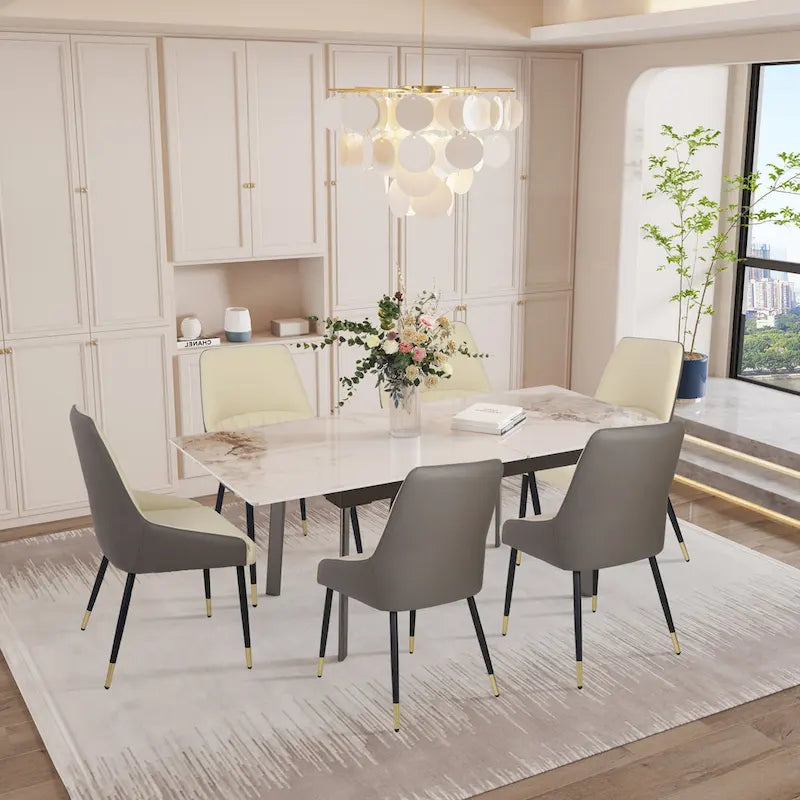 Extendable Sintered Stone Dining Table, Seats 4–6