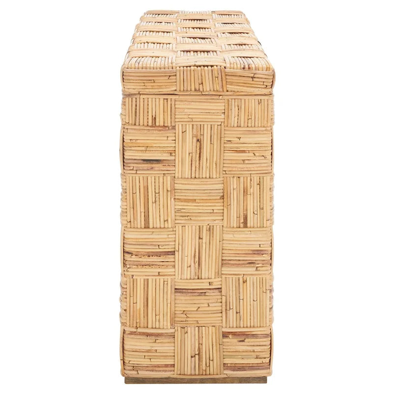 Rattan Woven Console Table