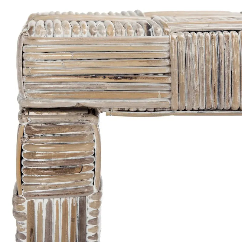 Rattan Woven Console Table