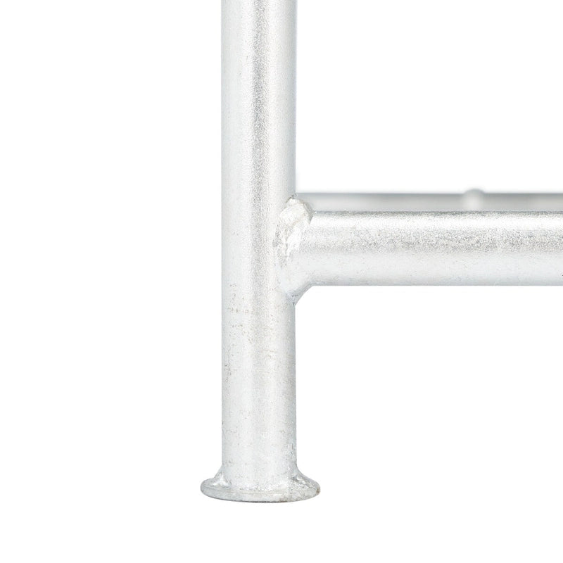 Silver Mirror Top Accent Table