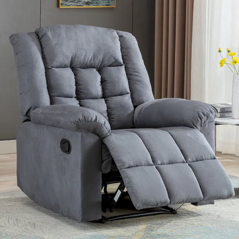 Classic Padded Manual Rocker Recliner Chair