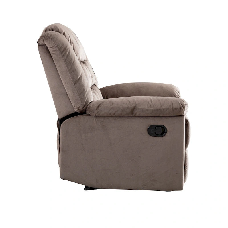 Classic Padded Manual Rocker Recliner Chair
