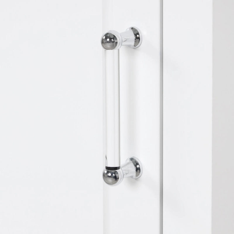 Tall Freestanding Bathroom Storage Cabinet with 2 Drawers & Adjustable Shelf