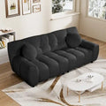 Boucle Cloud Sofa with Deep Seat & Tufted Cushions