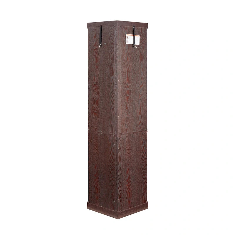 Lighted Corner Curio Cabinet with Glass Doors & Adjustable Shelves